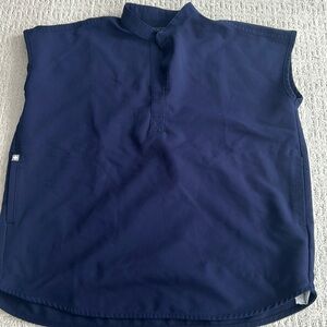 Figs Rafaela oversized scrub top. Navy blue